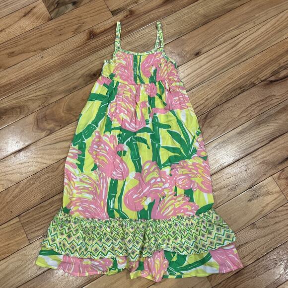 Lilly Pulitzer Target 20th Anniversary Collection 4T Pink Sun Dress Ruffle Hem - Picture 1 of 8